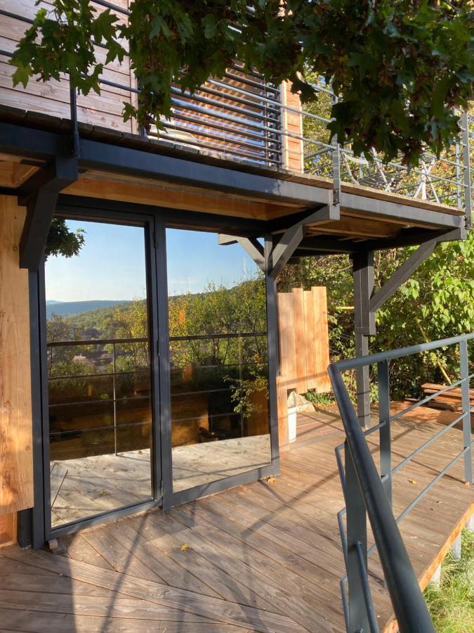 Le Moonloft Insolite Tiny-House Dans Les Arbres & 1 Seance De Sauna Pour 2 Avec Vue Panoramique Osenbach Exterior photo